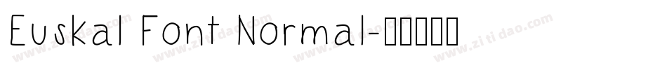 Euskal Font Normal字体转换